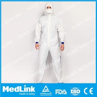Disposable Coverall with Knitted Cuff