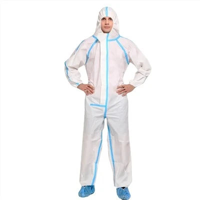 Disposable Microporous Hooded Coverall Type 4B/5B/6B